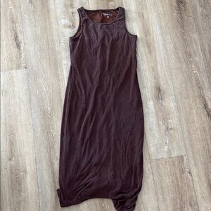 Quince Brown Midi Dress